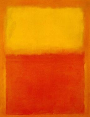 Mark Rothko's Orange and Yellow, oils on canvas, 1955
